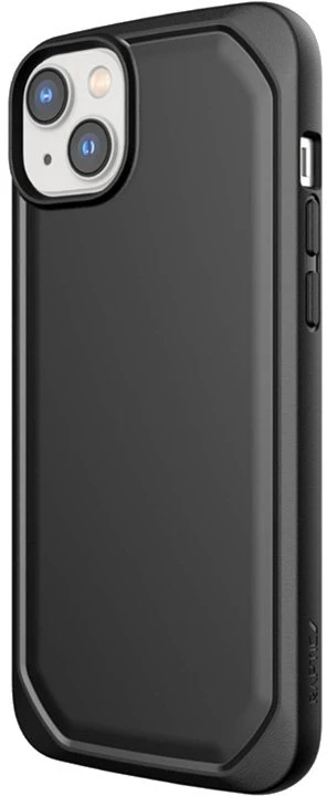 Juodas biologiškai skaidus dėklas iPhone 14 Plus, X-Doria Raptic Slim