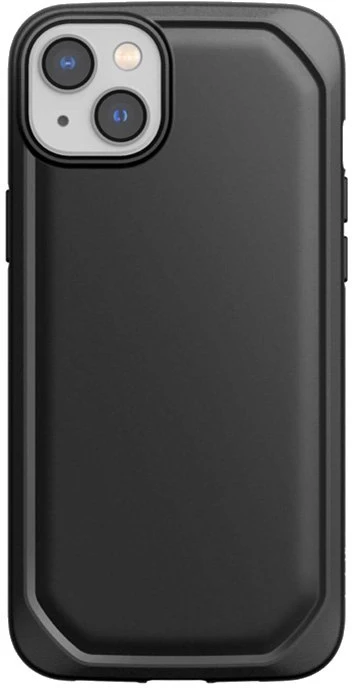 Juodas biologiškai skaidus dėklas iPhone 14 Plus, X-Doria Raptic Slim