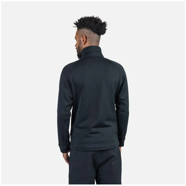 Juodas "Blackside" Fleece džemperis su pilnu užtrauktuku Rossignol