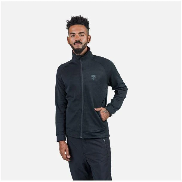 Juodas "Blackside" Fleece džemperis su pilnu užtrauktuku Rossignol
