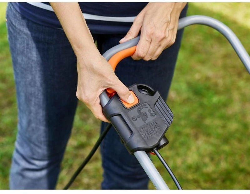Black & Decker Juodas & Decker Juodas & DECKER | BEMW351-QS Electric Lawn Mower, 1000 W, 32 cm