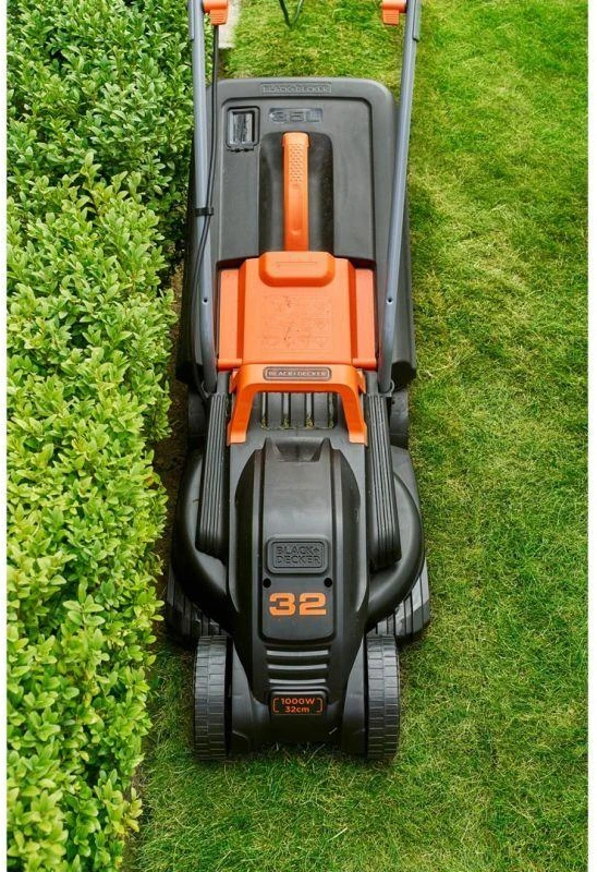 Black & Decker Juodas & Decker Juodas & DECKER | BEMW351-QS Electric Lawn Mower, 1000 W, 32 cm