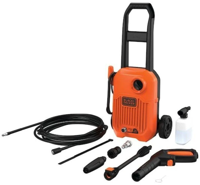 Black & Decker Juodas &amp; DECKER Juodas+DECKER AUKŠTO SLĖGIO PLOVYKLA 1650W BEPW1650 120bar