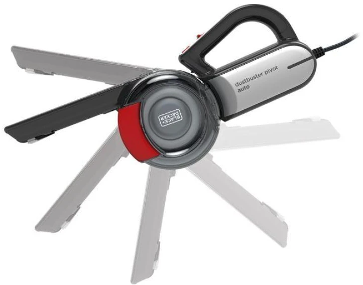 Black & Decker Juodas + DECKER DULKIŲ SIurblys 12V PV1200AV