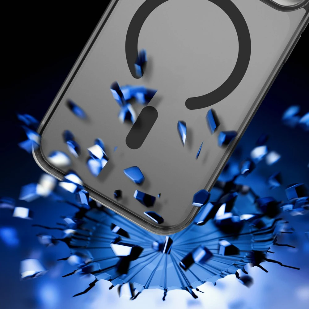 Dėklas 3mk Frosty MagCase Apple iPhone 17 Pro juodas