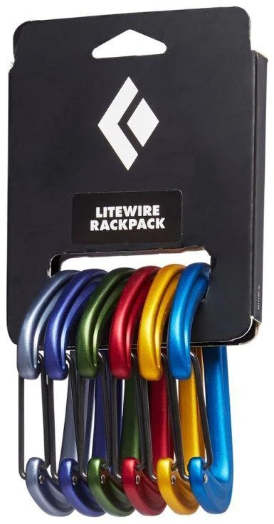 Black Diamond Juodas Diamond Juodas Diamond Litewire Rackpack (6vnt.)