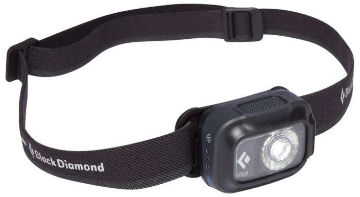 Black Diamond Juodas Diamond Sprint 225 Juodas, Oranžinis Headband prožektorius LED