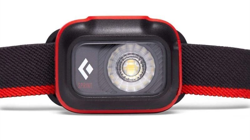 Black Diamond Juodas Diamond Sprint 225 Juodas, Oranžinis Headband prožektorius LED
