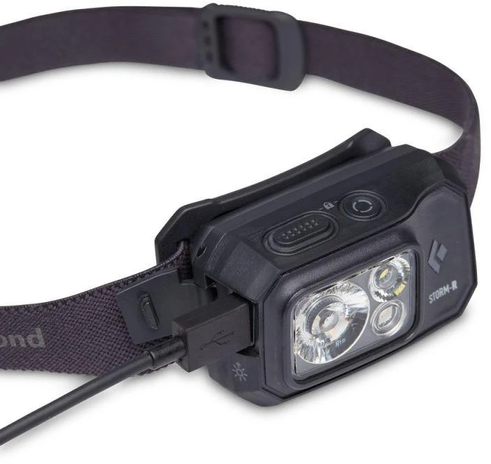 Black Diamond Juodas Diamond STORM 500-R priekinis žibintas, mėlynas