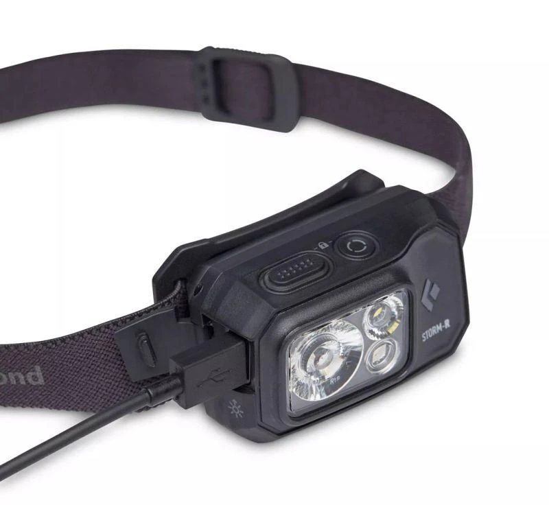 Black Diamond Juodas Diamond STORM 500-R priekinis žibintas, mėlynas
