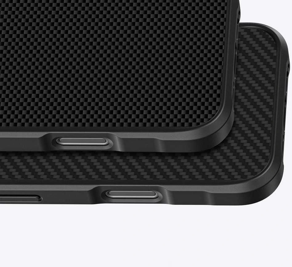 „AmazingThing Titan Max“ dėklas su 600D aramidiniu pluoštu, skirtas „iPhone 16 Pro“ – Juodas