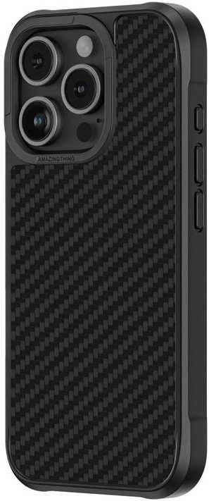 „AmazingThing Titan Max“ dėklas su 1500D aramidiniu pluoštu, skirtas „iPhone 16 Pro“ - Juodas