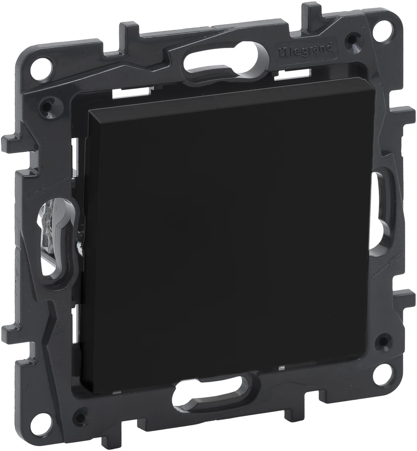 Juodas jungiklis Niloe Step Legrand 863501