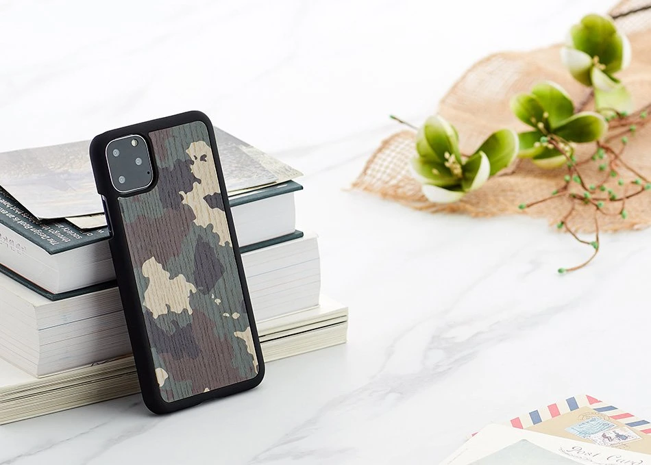 MAN Juodas kamufliažinis telefono dėklas iPhone 11 Pro Max