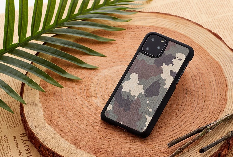 MAN Juodas kamufliažinis telefono dėklas iPhone 11 Pro Max