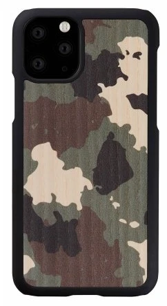 MAN&WOOD SmartPhone dėklas Apple iPhone 11 Pro camouflage juodos spalvos