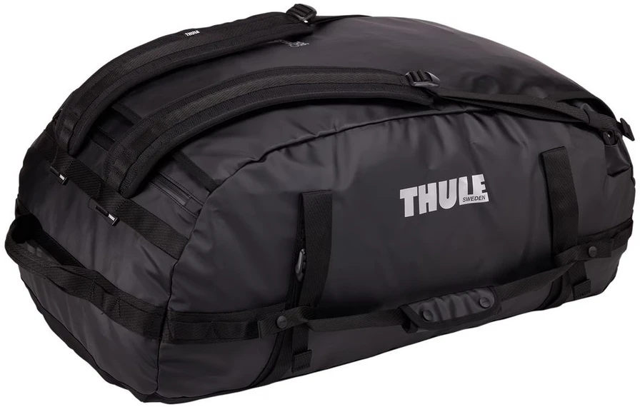 Juodas kelioninis krepšys-kuprinė Thule Chasm Duffel 90L