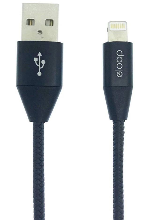 Orsen Juodas Lightning laidas 2,1 A, 1,2 m