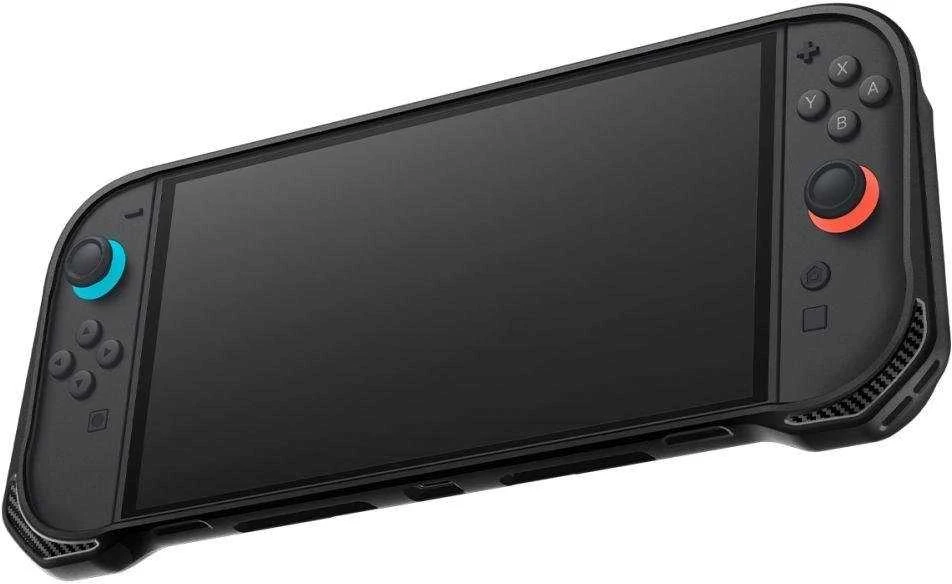 „Spigen Rugged Armor“ dėklas, skirtas „Nintendo Switch 2“ – matinis juodas