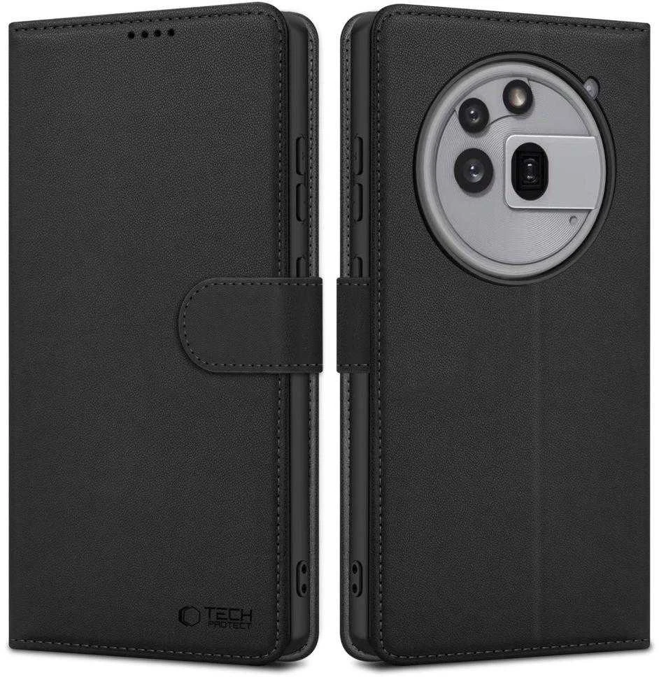 „Tech-Protect“ piniginės dėklas, skirtas „Nothing Phone 3A Pro“ – matinis juodas