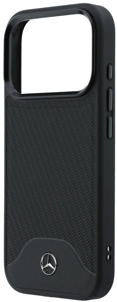 Juodas Mercedes-Benz dėklas iPhone 17 Pro telefonui su MagSafe
