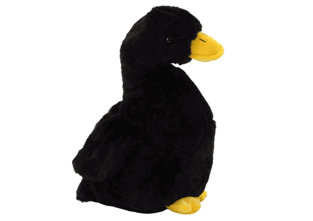 Czarna Pliušinė Žąsis Juoda 30 cm
