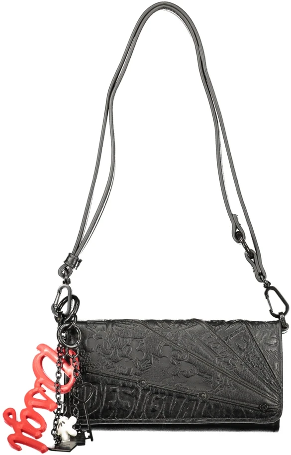 Juodas portfel damski Desigual Mone All Mickey Julia