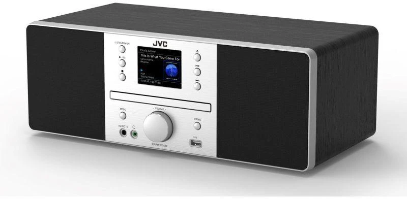Juodas radijo imtuvas JVC RD-E874B