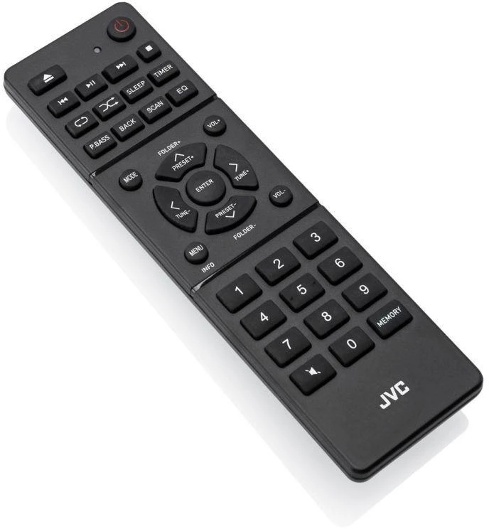 Juodas radijo imtuvas JVC RD-E874B