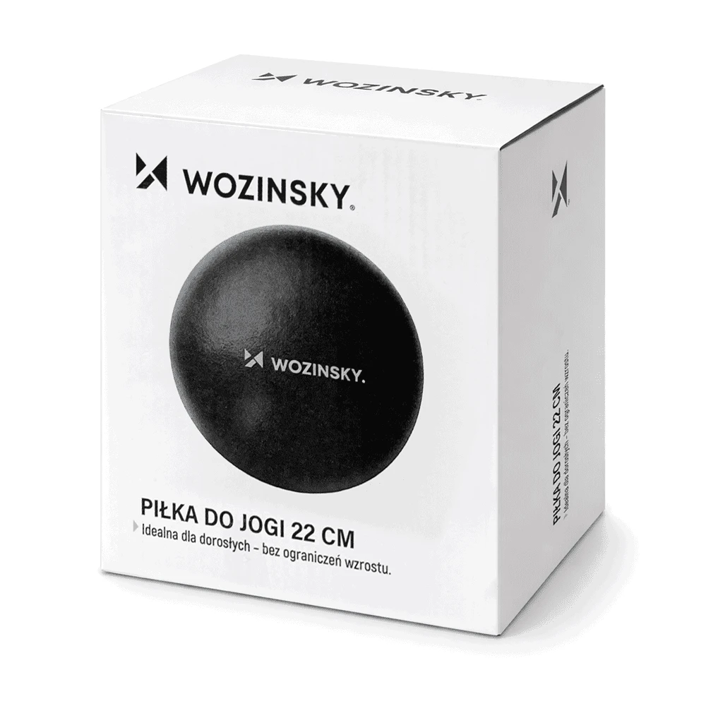 Wozinsky WPDP-C22 reabilitacinis mankštos kamuolys 22 cm - juodas