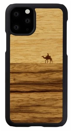 Juodas telefono dėklas iPhone 11 Pro, MAN&WOOD Terra