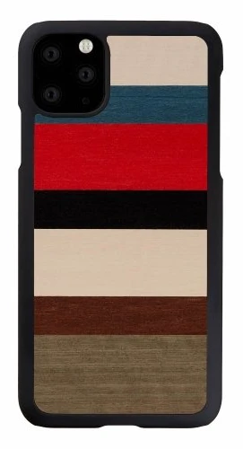 Juodas telefono dėklas iPhone 11 Pro Max, Man&Wood