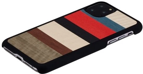 Juodas telefono dėklas iPhone 11 Pro Max, Man&Wood