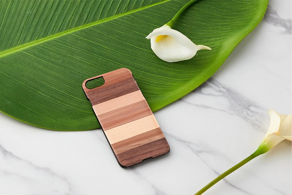 MAN&WOOD dėklas skirtas Apple iPhone 7/8 sabbia juodos spalvos