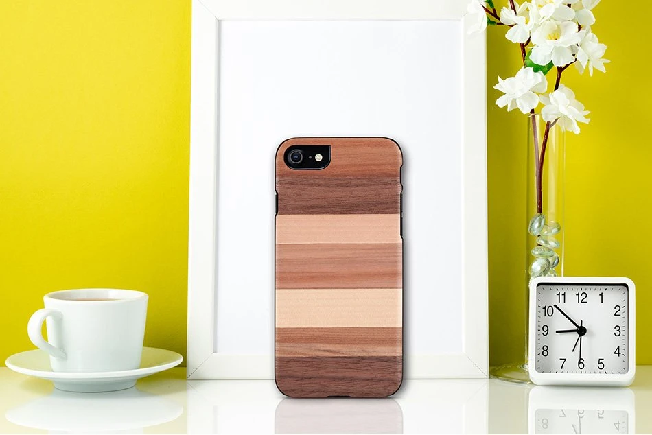 MAN&WOOD dėklas skirtas Apple iPhone 7/8 sabbia juodos spalvos