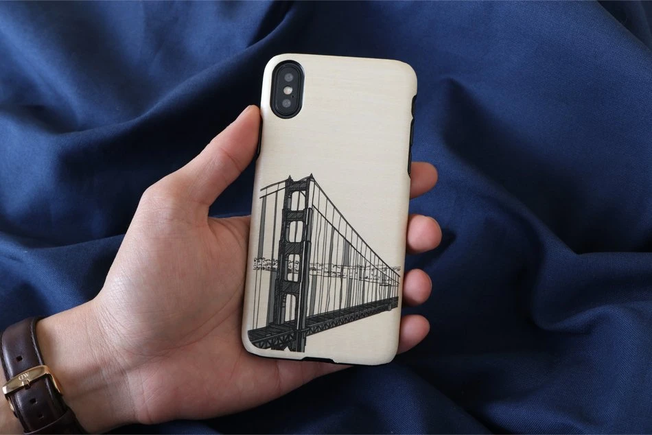 MAN Juodas telefono dėklas iPhone X/XS