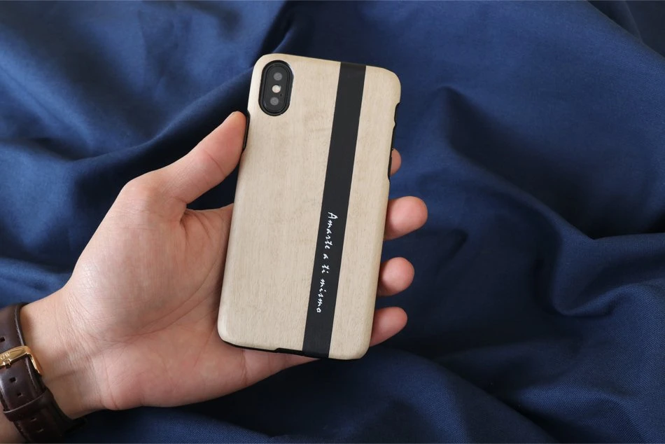 MAN Juodas telefono dėklas iPhone X/XS
