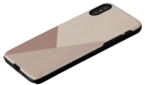 MAN Juodas telefono dėklas iPhone X/XS su tulpėmis