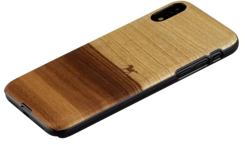 Juodas telefono dėklas iPhone XR, MAN&WOOD Mustang