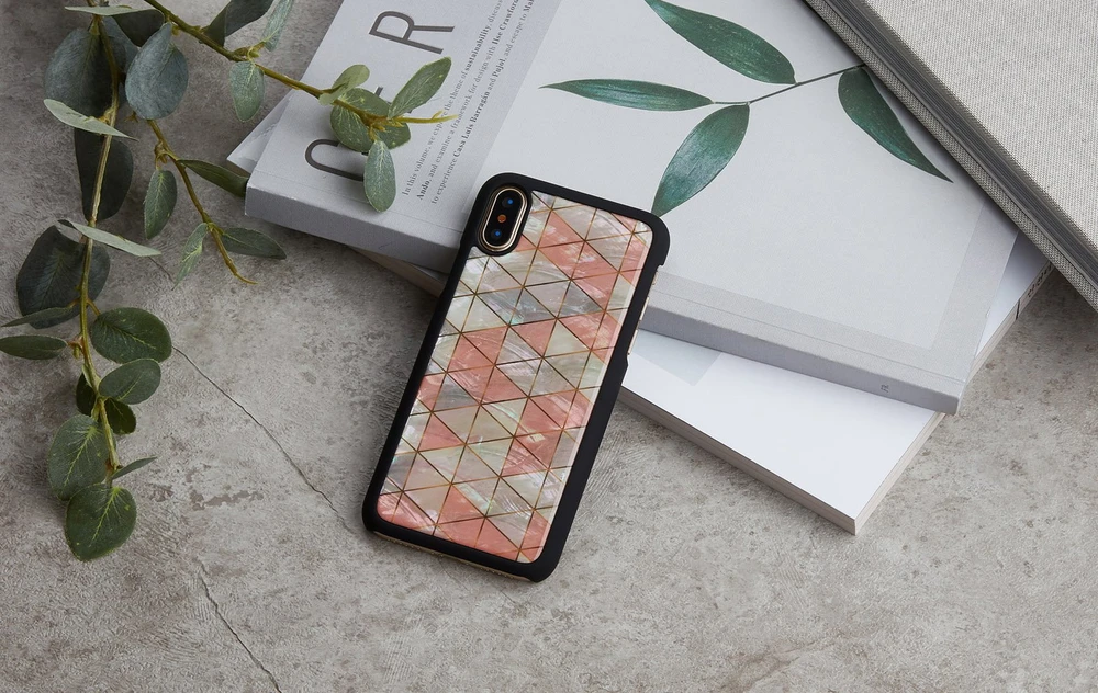 Ikins Juodas telefono dėklas iPhone XS/S