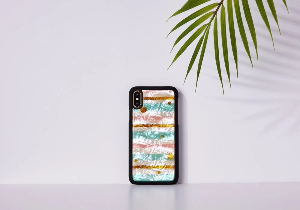 Ikins Juodas telefono dėklas iPhone XS/S