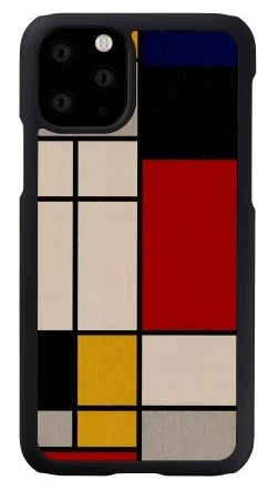 MAN&WOOD SmartPhone dėklas Apple iPhone 11 Pro mondrian wood juodos spalvos