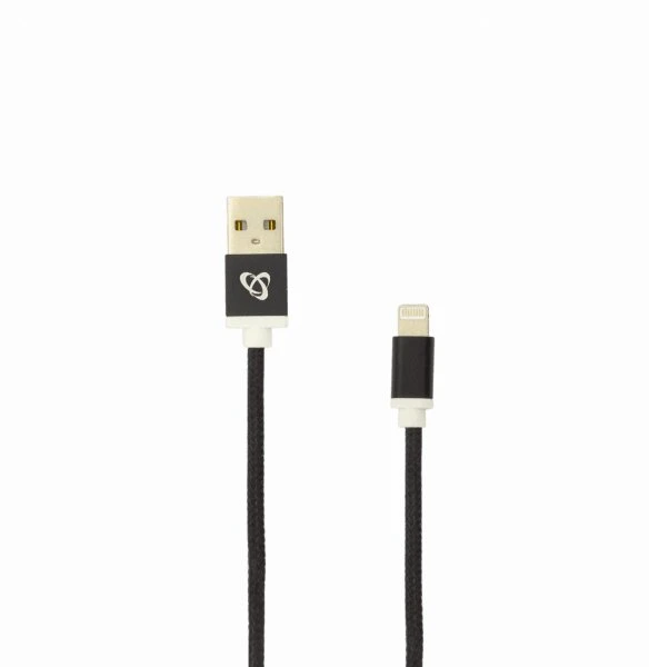 Sbox Technology Sbox IPH7-B USB 2.0 8 Pin juodos spalvos