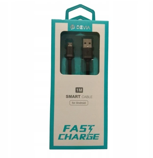 USB kabelis Devia Smart microUSB 1.0m juodas