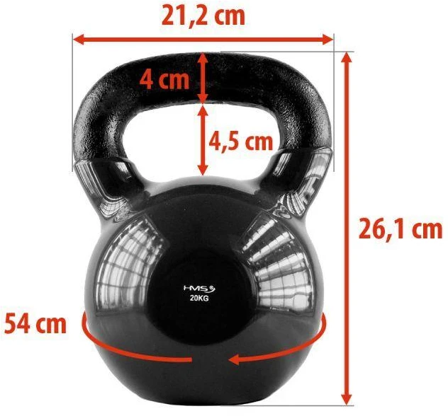 Ketaus gira HMS KNV juoda - 20 kg