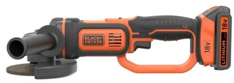 Black & Decker Juodas & Decker Juodas & Decker Juodas & Decker akumuliatorinis kampinis šlifuoklis BCG720M1 - 18Volt