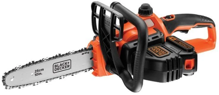 Black & Decker 18V 2,0Ah ličio jonų akumuliatorinis grandininis pjūklas 25 cm, GKC1825L20-QW