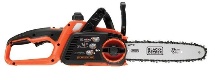 Black & Decker 18V 2,0Ah ličio jonų akumuliatorinis grandininis pjūklas 25 cm, GKC1825L20-QW