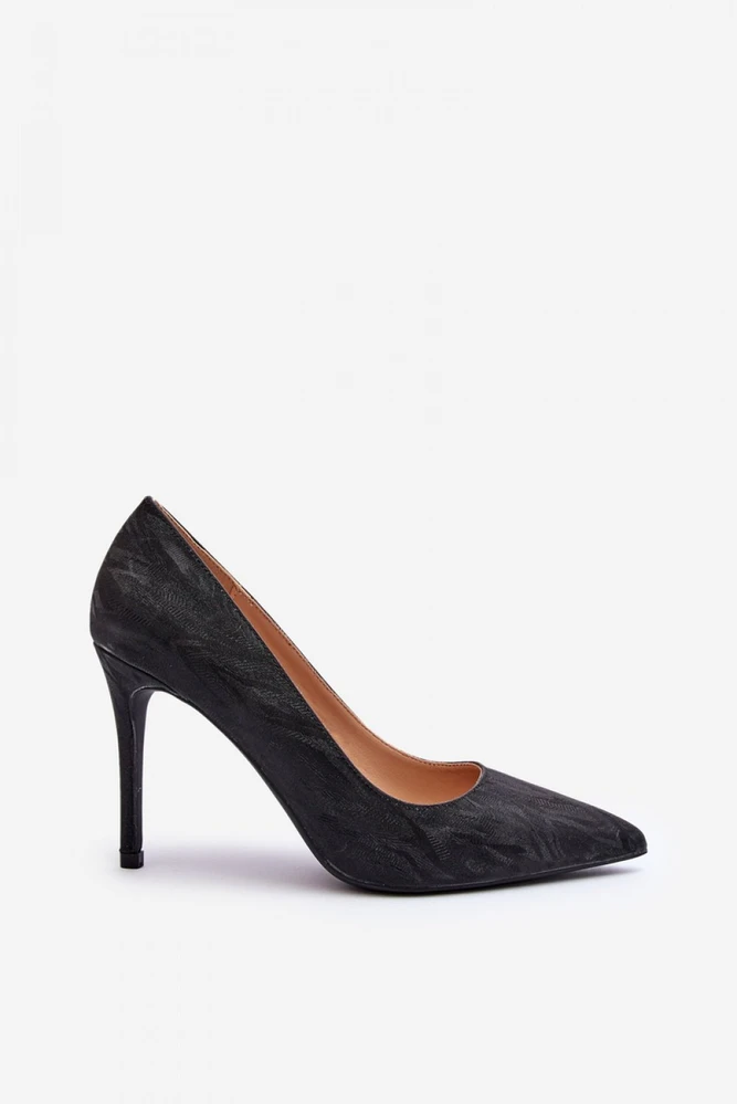 Juodi aukštakulniai bateliai Step in style