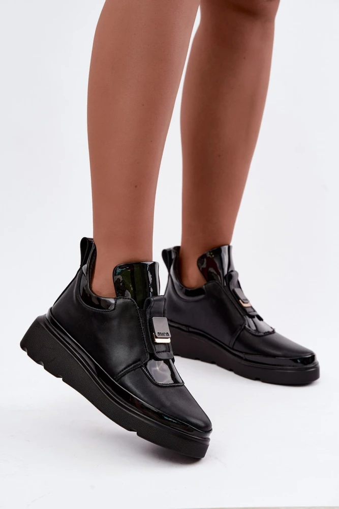Juodi aulinukai su platforma Step in style